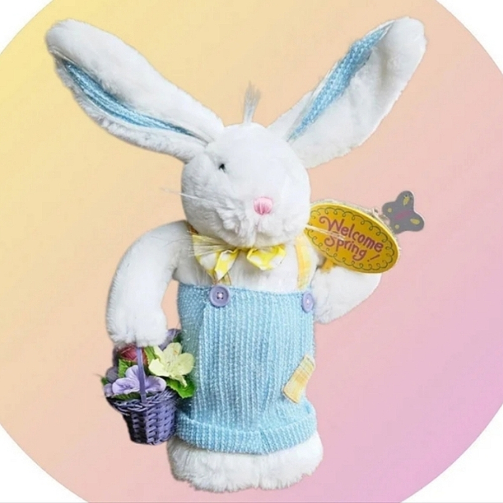 🐰 Avon Skippie Fiber Optic Easter Spring Bunny Rabbit 13.5" READ NEEDS ADAPTER